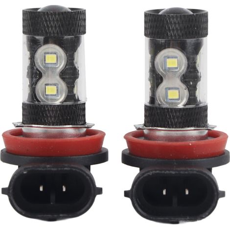 Lampadine fendinebbia a LED, H8 H11, fari per auto da 50W per la guida notturna, in sostituzione delle vecchie luci diurne -Crezuo