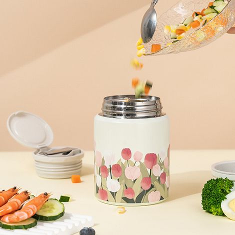 Die isolierte Lunchbox Dilebell Tulip bietet viel Platz und ist ideal für unterwegs – perfekt für Frauen. Sie wurde von Online-Nutzern, darunter auch Marken wie Bird's Nest und Tremella, sehr gut bewe (1/5)