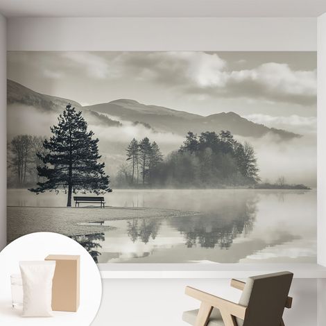 Newroom Tapete Dekorative Vliestapete mit Kleber Modern für Wohnzimmer Schlafzimmer  Romantische Landschaft 152x104 cm (1/5)