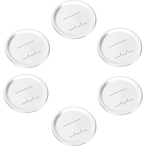20 Pièces Couvercles de Boîtes de Conserve en Fer-blanc Argenté, Robustes Bords Lisses, Forme Ronde pour Présents de Pendaison de Crémaillère (1/5)