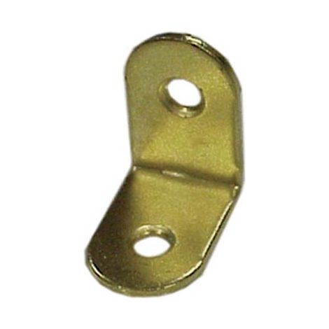 MENSOLINA REGGIPIANO A SQUADRA BORDO TONDO - ACCIAIO OTTONATO MM 23,5X34 CF=PZ 100- 1 confezioni