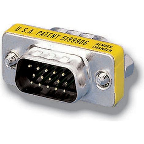 EQUIP 124320 HD15 VGA Gender Changer Verbinder Stecker auf Stecker