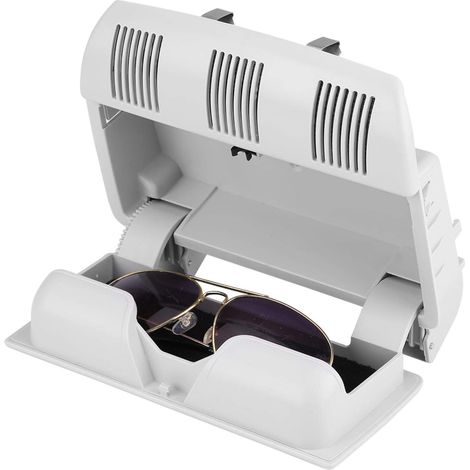 Support de Rangement pour Lunettes de Soleil de Voiture, Support de Rangement pour Lunettes de Soleil de Voiture étui à Lunettes adapté pour Skoda Octavia Fabia Roomster 1Z0868565E(Gris)
