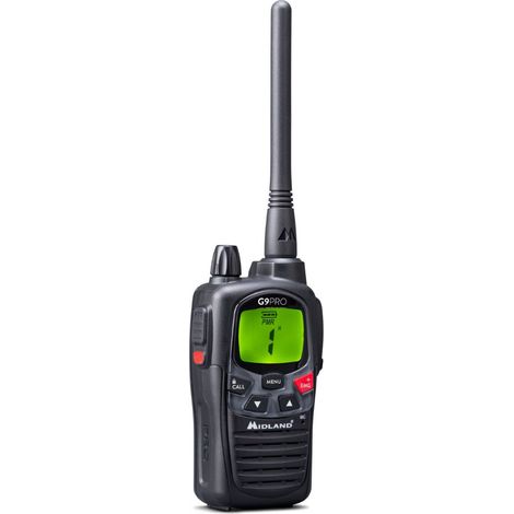 Walkie talkie MIDLAND G9 Pro - Con batería, cargador y clip para cinturón - C1385