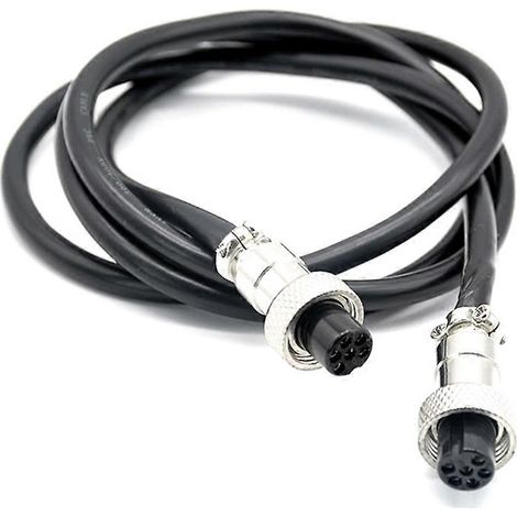 Câble de connexion aéronautique GX16, rallonge aéronautique femelle 6 broches --