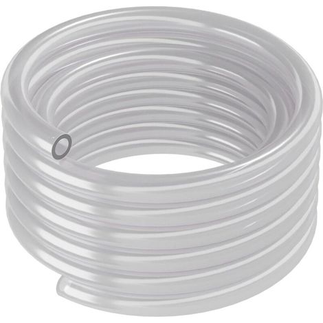 [NEVER USED] PVC Pipe - 12/16 mm, 5m, Transparent - Durable Flexible Pipe for Multiple Applications, Transparent for Discreet Installation