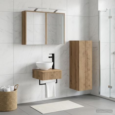 vidaXL Bathroom Cabinet Set 4 pcs Artisan Oak Engineered Wood (1/5)