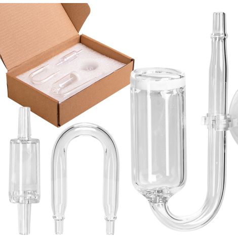 Kit diffusore di CO2 per acquario, gomito sinterizzato, valvola di non ritorno fino a 150 litri (1/5)