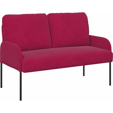 Maison Exclusive - Divani con cuscino 110cm Rosso Vino Legno compensato