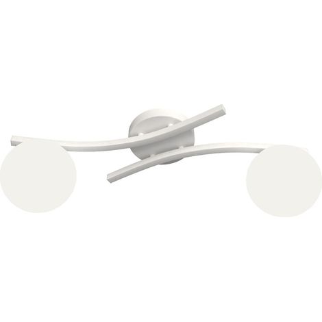 Lampada Opus in acciaio bianco opaco