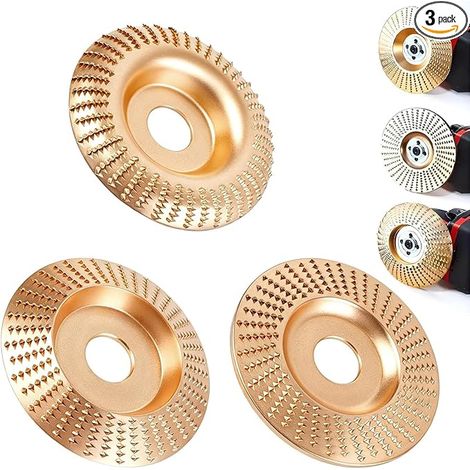 Disco abrasivo per legno per levigatura, set di 3 dischi abrasivi per sagomatura, levigatura e taglio, accessori per smerigliatrice angolare da 4 pollici, mole per smerigliatrice angolare, disco per i (1/5)