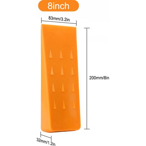 Cales d‘Abattage Fraises 8 et 10 Pouces – Pour le Travail à la Tronçonneuse, Compagnon de Bûcheronnage (8 pouces, orange) (1/5)