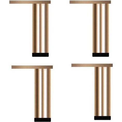 4 Pièces de Pieds de Meubles en Alliage d'Aluminium,Pieds de Canapé Réglables,Hauteur:6-40cm,Hauteur Réglable 0-8mm (200mm/7.87in) (1/4)