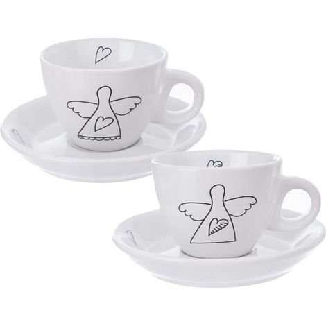2er-Set Espressotassen, Engel-Tassen-Set als Geschenk (1/5)