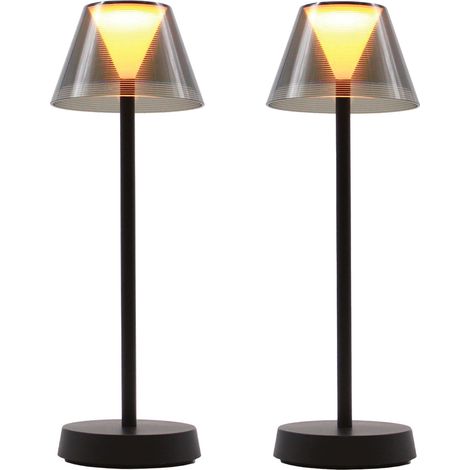 Set di 2 lampade da tavolo senza fili H34CM BEVERLY X2
