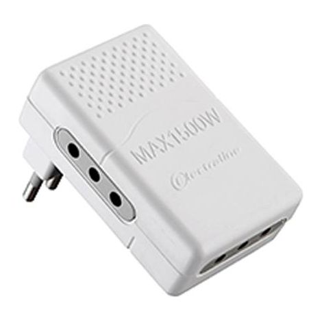 ADATTATORE TRIPLO PIATTO SPINA 10A/PRESE 10A BIANCO