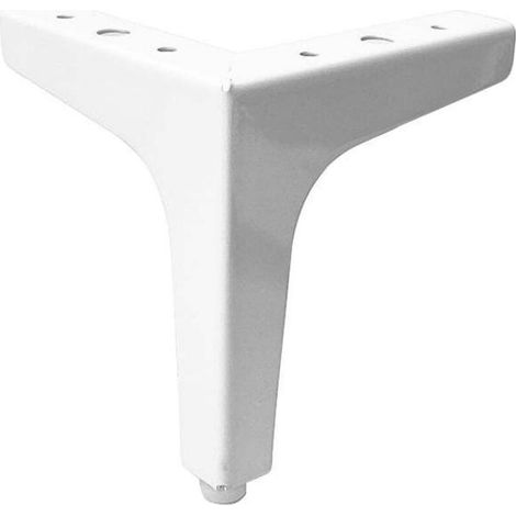 Pieds De Canapé - Métal Fer Haute Dureté - 10 Cm - Charge Max 113 Kg - Galvanisés Et Peints - Pour Canapés Chaises Etagères - Lot De 4 (1/5)