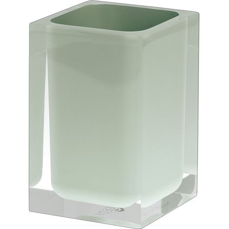 Portaspazzolini d'appoggio in resina RA98 Gedy serie RAINBOW Verde Menta