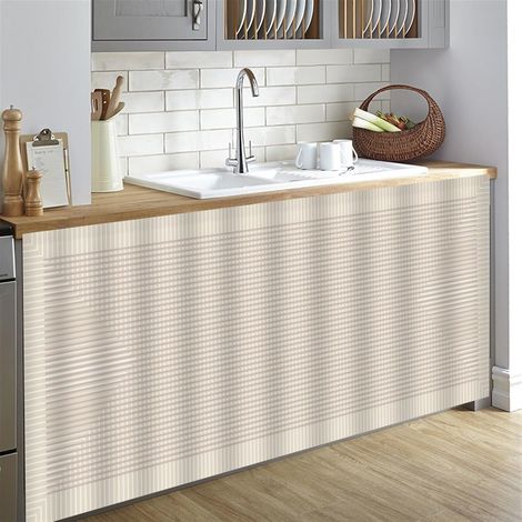 Rideau de placard de cuisine 50 cm (l) x 70 cm (L) (Lot de 1) Anti poussière et occultant Fixation auto agrippante Idéal pour placards, rangements ou buanderie Kaki