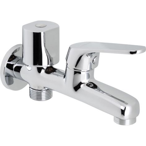 GENEBRE 1024 04 Grifo Doble Combinable 1/2"-3/4 Y Aireador - ref: 1024 04