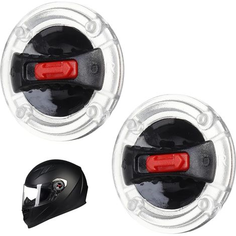 2 x Motorcycle Helmet Visor Holder with Rotary Switch for Helmet Lens (1/5)