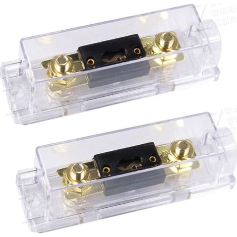100A Porte-fusible ANL 100A ANL Fusible Lame d'or Voiture Automobile l'audio Puissance sécurité protéger plaqué pour Calibre 0 2 4