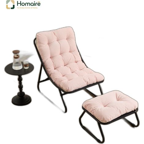 Stahl Rattan Hocker mit Sitzfläche in Rosa Maße 30 x 30 x 45 cm HOMAIRE (1/5)