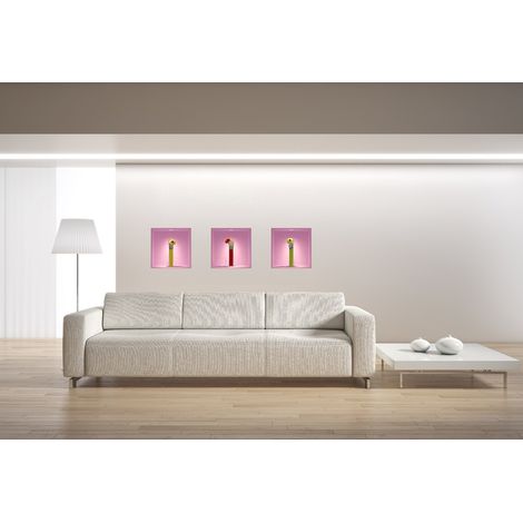 Sticker à effet 3D Fleurs et vases 30 x 90 cm (1/3)