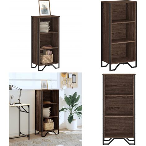 vidaXL Bibliothèque chêne marron 50x31x106 cm bois d'ingénierie (1/5)