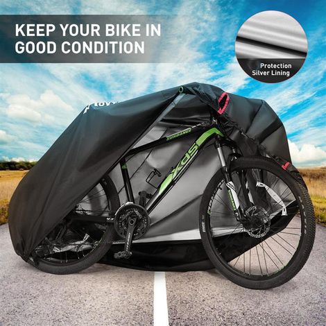LAN noir210DS : 1706085 Housse de vélo, housse imperméable, anti-poussière, anti-UV (1/4)