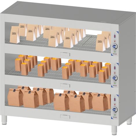 Étagère chauffante - 100cm - 3 niveaux - 3000W - Casselin