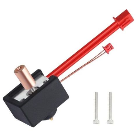 Bloc chauffant de remplacement pour extrudeuse Ender 3 S1 Sprite, mise à niveau de la rupture thermique en titane, buse en cuivre plaqué haute température 300 ℃ pour imprimantes 3D Ender 3 S1 Plus
