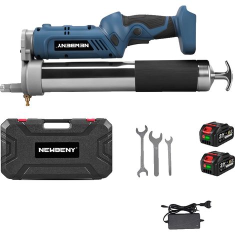 Elektrische Fettepistole, 14000 PSI, drehbare Düse, 2xBatterie Set (1/2)