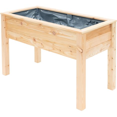 Westmann Lit surélevé en mélèze Emily  Nature  120x65x75 cm