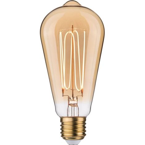 Paulmann LED-Leuchtmittel Rustic Shine E27 4,2 W gold warmweiß dimmbar Lampenkolben (1/3)