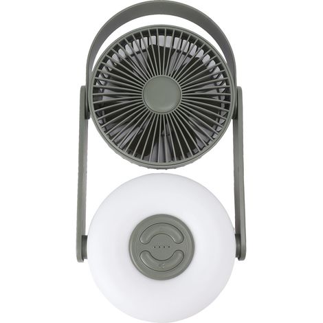 Ventilateur de table LED miniature 10000mAh, fixation murale USB, oscillation automatique 110°, télécommande, veilleuse, vert (1/5)