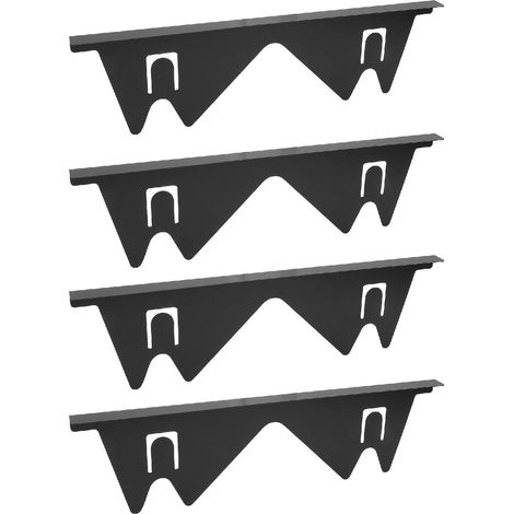 Lot de 4 caches pour espace entre la cuisinière et le plan de travail, en acier inoxydable, longueur ajustable de 35 à 70 cm (13,8 à 27,6 pouces), pour cuisine. (1/5)