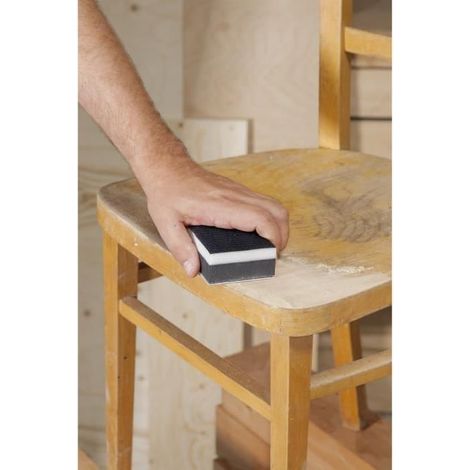 Éponge de ponçage Wolfcraft 125x70x35 mm P60/80/120 (1/5)