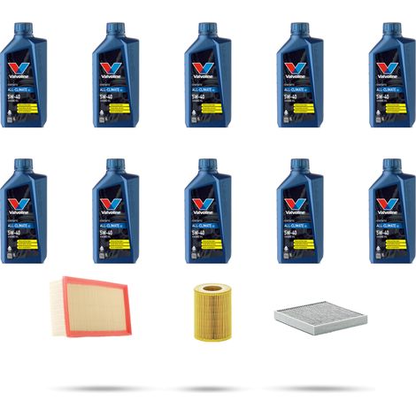 Kit tagliando 3 FILTRI e 10L OLIO compatibile con Porsche Cayenne II (958) 4.8 Turbo S 397Kw dal 2010 (1/5)