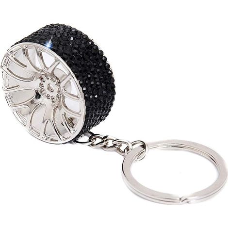 Porte-clés Diamant Pailleté (Noir) (1/2)