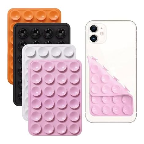 Ventouse Téléphone Portable en silicone Ventouse Silicone Coque Support pour miroir et poignée (1/5)