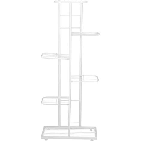 Étagère à Fleurs Six Niveaux Blanche pour Intérieur et Extérieur - Stock Local -KZQ (1/5)