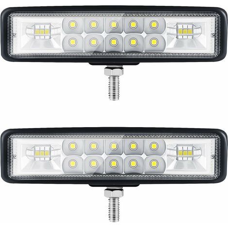Phare LED 6 pouces pour moto, tracteur, 2 rangées, 9-36 V, 120 W, 12 000 lm, 6 000 K, projecteur combiné, barre LED tout-terrain (1/5)