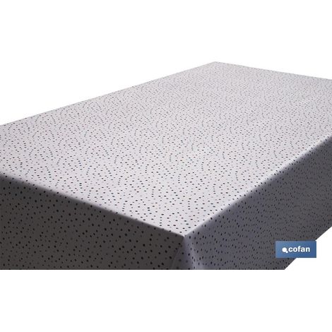 Tovaglia antimacchia in rotolo 1,40 x 25m 50% alg/50% pvc.dots (1/4)