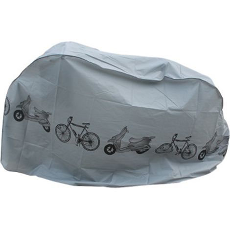 Housse de vélo, protection pluie et UV argentée-AquaForge (1/5)