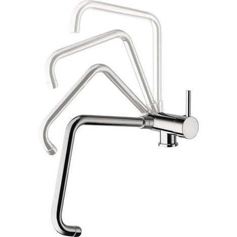 Sapho Rhapsody - Grifo de fregadero, plegable bajo ventana, cromo 5507S (1/2)