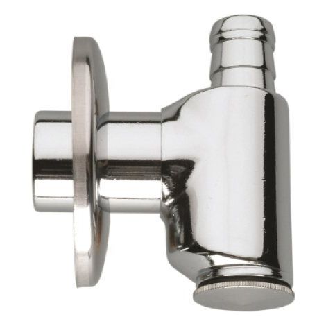 LUXOR - SIFONE CROMATO PER SCARICO LAVATRICE/LAVASTOVIGLIE PER ESTERNO Ø 32X40 MM.