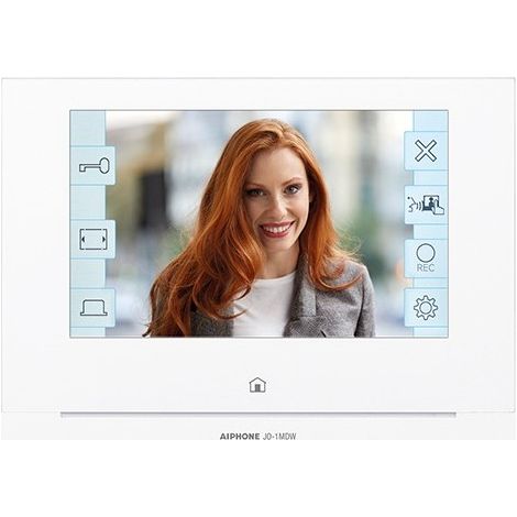 Aiphone – Moniteur vidéo 7" mains libres Wi-Fi – Appairage jusqu'à 8 appareils – Mémoire d'images 1000 appels – Écran LCD couleur extra plat (1/5)