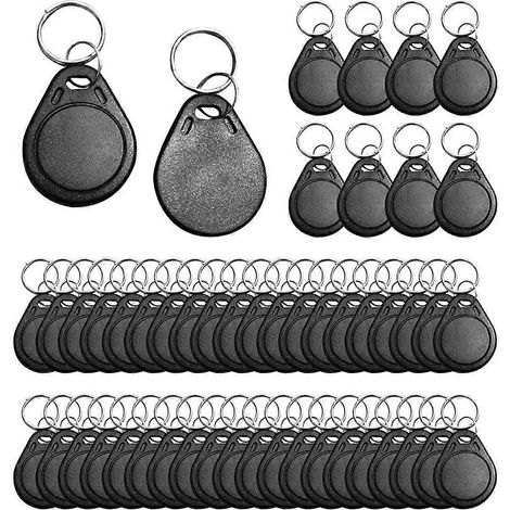Lot de 50 porte-clés RFID 125 kHz réinscriptibles T5577, étiquettes d'identification de proximité, puces RFID 125 kHz réinscriptibles (1/4)