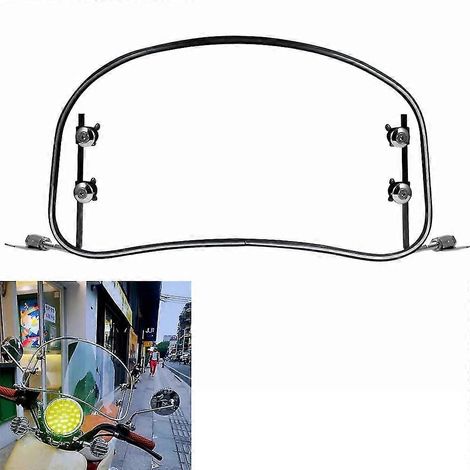 Déflecteur de vent universel pour pare-brise de moto, vélo électrique, scooter, tricycle, aileron court, 2 couleurs - transparent (1/5)